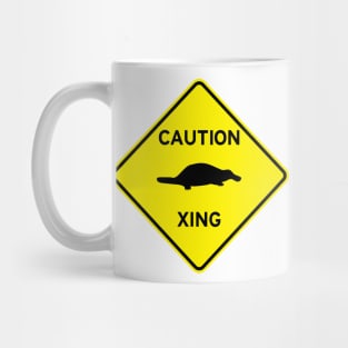 Caution Platypus Crossing Mug